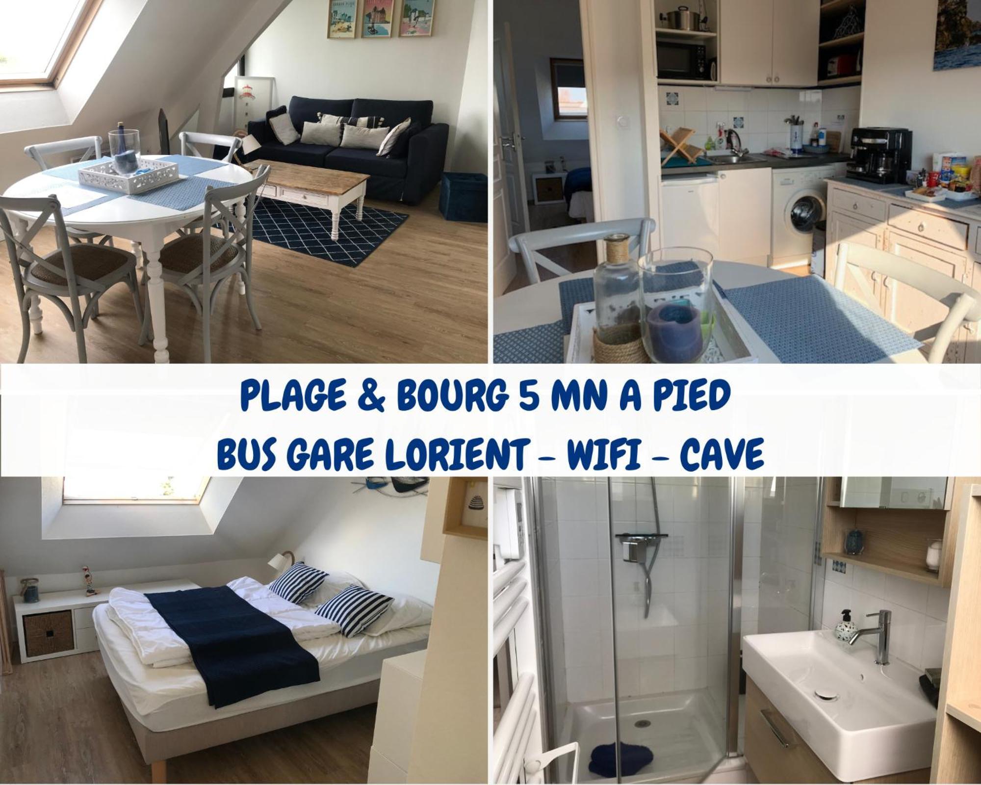 Apartament Tout A Pied ! T2 25M2 - Parking Prive - Wifi Larmor-Plage Zewnętrze zdjęcie